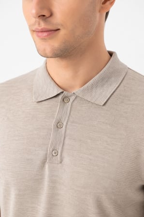 Erkek Polo Yaka Kısa Kollu Triko Tişört Regular Kalıp BGL-ST05560