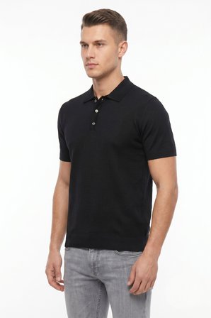 Erkek Polo Yaka Kısa Kollu Triko Tişört Regular Kalıp BGL-ST05560