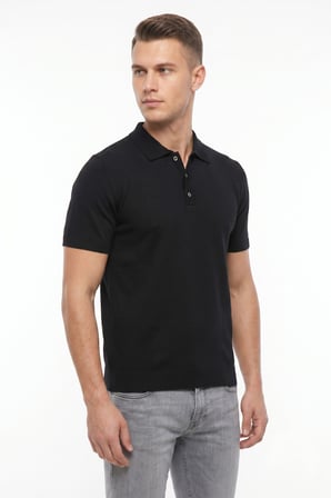 Erkek Polo Yaka Kısa Kollu Triko Tişört Regular Kalıp BGL-ST05560