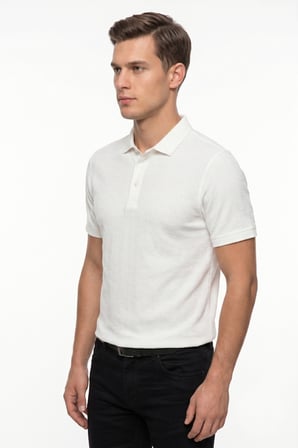 Erkek Polo Yaka Kısa Kollu Triko Tişört Regular Kalıp BGL-ST05561