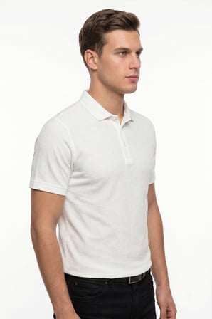 Erkek Polo Yaka Kısa Kollu Triko Tişört Regular Kalıp BGL-ST05561