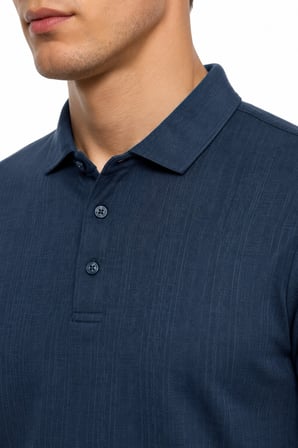 Erkek Polo Yaka Kısa Kollu Triko Tişört Regular Kalıp BGL-ST05561
