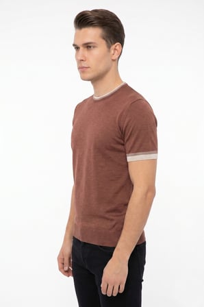 Erkek Sıfıryaka Triko Tişört Regular Kalıp BGL-ST05565