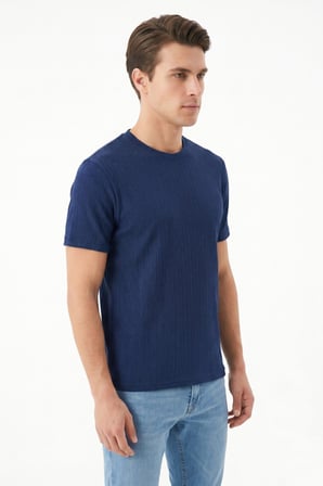 Erkek Sıfıryaka Triko Tişört Regular Kalıp BGL-ST05566