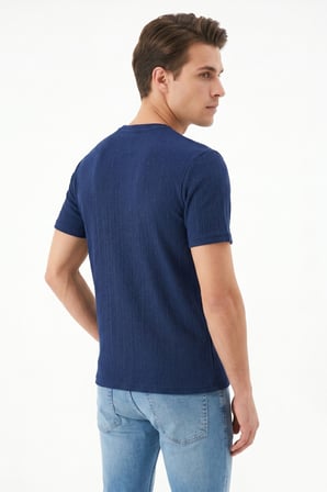 Erkek Sıfıryaka Triko Tişört Regular Kalıp BGL-ST05566