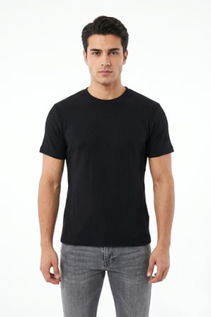 Erkek Sıfıryaka Triko Tişört Regular Kalıp BGL-ST05566