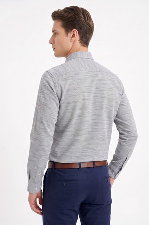 Erkek Slim Fitt Uzun Kol % 100 Pamuk Gömlek BGL-ST05627