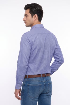 Erkek Slim Fitt Uzun Kol % 100 Pamuk Gömlek BGL-ST05627