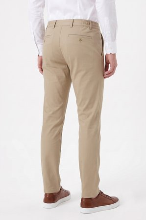 Erkek Bej Renk Regular Kalıp Jogger Pantolon BGL-ST05631