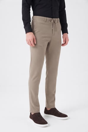 Erkek Regular Kalıp Jogger Pantolon Armürlü Kumaş BGL-ST05633