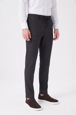Erkek Regular Kalıp Jogger Pantolon Armürlü Kumaş BGL-ST05633