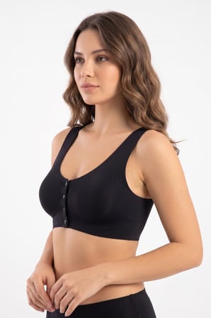 Kadın Lazer Kesim Önden Çıtçıtlı Pedli Sütyen BGL-ST05636
