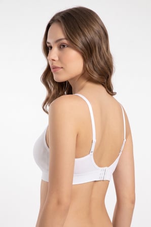 Kadın Süngerli Kabartma Desen Bambu Sütyen BGL-ST05637