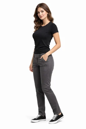 Kadın Düşük Bel Kanvas Pantolon Rebecca BGL-ST05642
