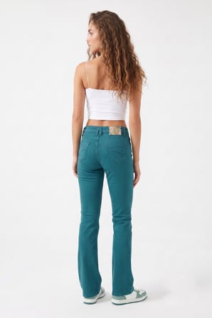 Kadın İspanyol Paça Fit Kanvas Pantolon BGL-ST05646