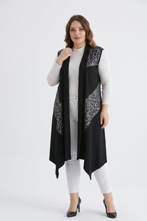 Kadın Düğmesiz Modelli Yelek 54148 BGL-ST05660