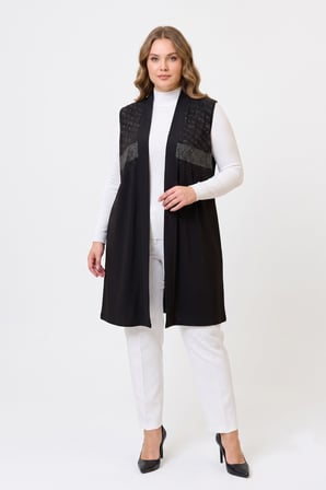 Kadın Düğmesiz Modelli Yelek 54297 BGL-ST05661