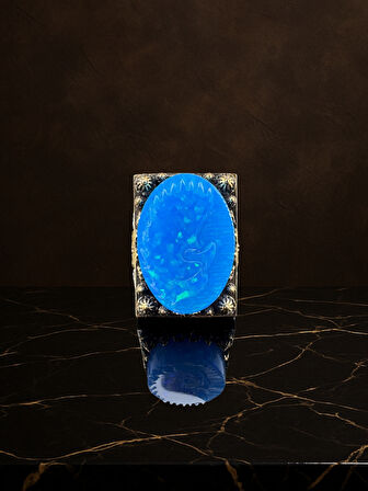 İSLAM USTA OPAL GÜMÜŞ YÜZÜK