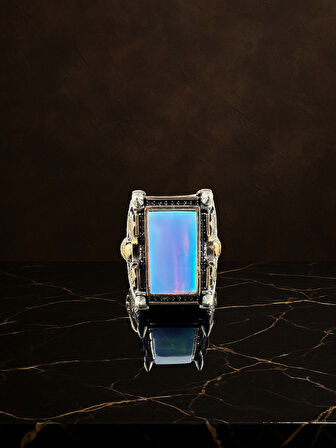 İSLAM USTA OPAL GÜMÜŞ YÜZÜK