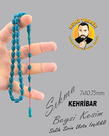 SALİH ŞİRİN SIKMA KEHRİBAR BEYZİ KESİM 7X10,75mm