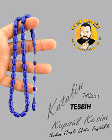 MURİ TESBİH SELİM CANLI KATALİN TESBİH KAPSÜL KESİM 7X12mm