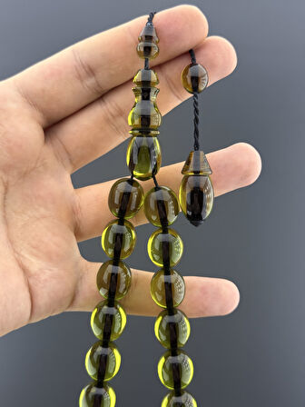 ÇUBUK MALZEME MASKOT   ATEŞ KEHRİBAR TESBİH beyzi KESİM 13.75x16mm