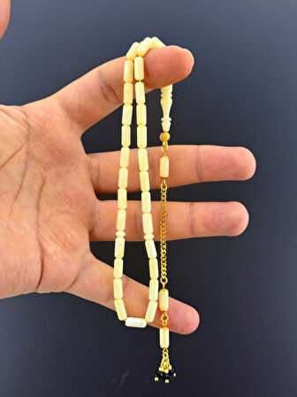 MURİ TESBİH 6,1 GR RUS KALİNİNGRAD DAMLA 925 AYAR GÜMÜŞ PÜSKÜL KAPSÜL KESİM 4,25X10,25