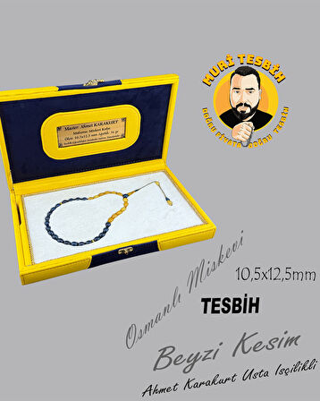 36 GR KOLYEDEN OSMANLI MİSKEVİ BAĞA AHMET KARAKURT BEYZİ KESİM 10,5X12,5mm