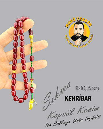 İSA BALKAYA SIKMA KEHRİBAR KAPSÜL KESİM 8X10,25