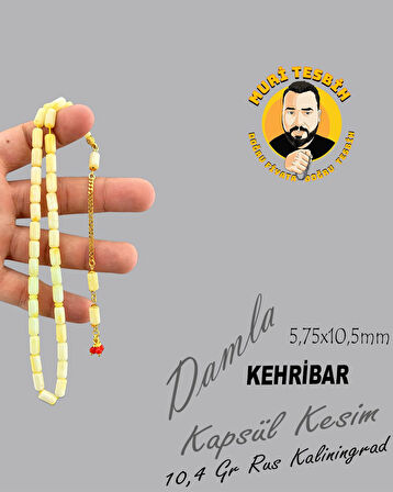 10,4 GR RUS KALİNİNGRAD DAMLA 925 AYAR GÜMÜŞ PÜSKÜL KAPSÜL KESİM 5,75X10,50