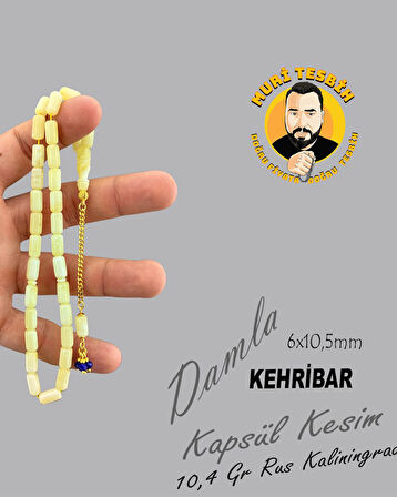 10,4 GR RUS KALİNİNGRAD DAMLA 925 AYAR GÜMÜŞ PÜSKÜL KAPSÜL KESİM 6X10,50