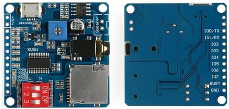 DY-SV5W MP3 Wav Ses Çalma Modülü Class D Amfi 5W 4-8Ohm Hoparlör