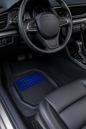 Volkswagen Polo HB 2007 ile Uyumlu Havuzlu Evrensel Mavi Desenli Oto Paspas OTOKİTMAVİDESEN3882