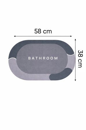 Sihirli Su Emici Banyo Paspası Kaydırmaz Tabanlı 35 Mm Kalınlık Abdest Ayak Kurulama Matı