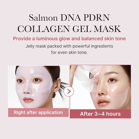 PDRN Pink Collagen Gel Mask - 48 Saat Elastikiyet Koruyucu ve Besleyici Kolajenli Jel Maske 28gr