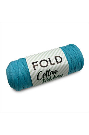 Cotton Ribbon Beyaz - Mavi