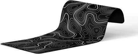 90X40 CM XXL Gaming Mouse Pad [High Density Hybrid Kumaş] [Kaymaz Taban] [Yüksek Çözünürlüklü Baskı] Fare Altlığı Oyuncu Mousepad (Siyah İzohips)
