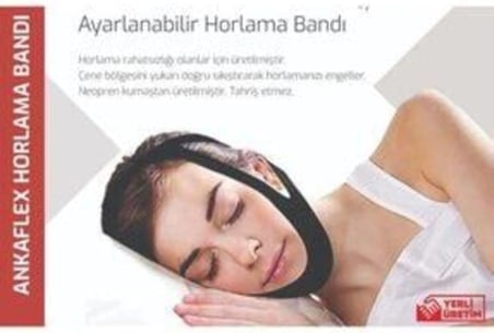 2 Adet Horlama Band Çene Destekli Uyku Maskesi