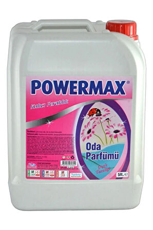 Powermax Oda Parfümü Çiçek Tazeliği, Yüzey Parfümü, Oda Kokusu, Ortam Kalıcı Ferahlık 5lt