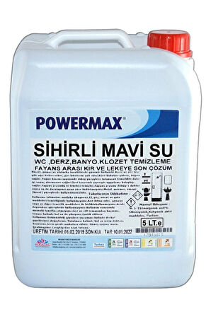 Powermax Sihirli Mavi Su 5 litre