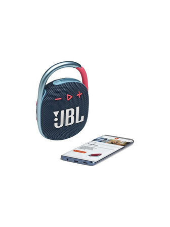 JBL Clip 4 Mavi-Pembe Bluetooth Hoparlör OUTLET