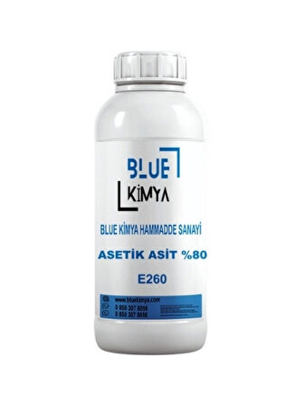 Asetik Asit E260 1 Kg Sirke Ruhu %80