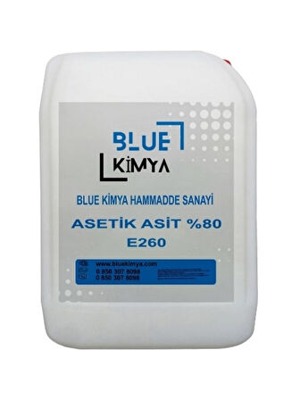 Asetik Asit E260 10 Kg Sirke Ruhu %80