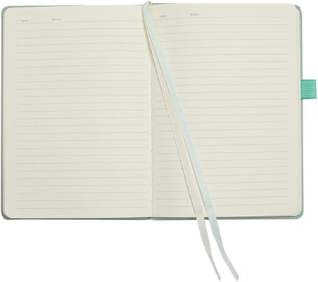 Smyth Sert Kapak Planlayıcı Çizgili Defter, 14x20 cm-Yeşil