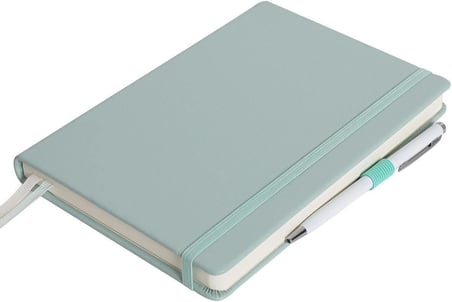 Smyth Sert Kapak Planlayıcı Çizgili Defter, 14x20 cm-Yeşil
