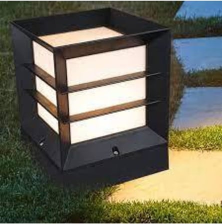 sekizgen led Kare Izgaralı Küp Dekoratif Bahçe Aydınlatma Armatürü