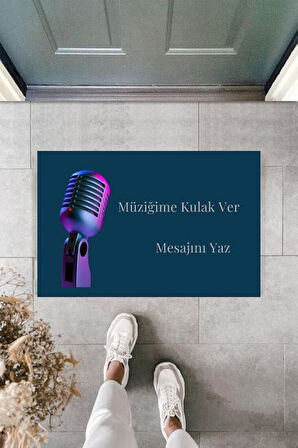 Dijital Baskı Kişiye Özel İç Kapı Dekorasyon Paspas  PS11205