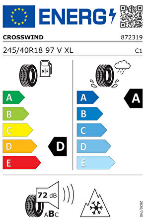 CROSSWIND GRIP PEAK WINTER 245/40R18 97V XL (2025) KIŞ LASTİĞİ