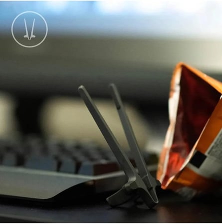 2 Adet Atıştırmalık Tutucu, Parmak Arası Çubuklar, Oyuncu Atıştırmalık Tutucu, Chopstick, CHPSTCK-1541157