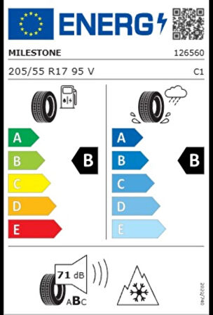 MILESTONE 205/55R17 95V REINF. CARMILE WINTER 2025 ÜRETİM KIŞ LASTİĞİ